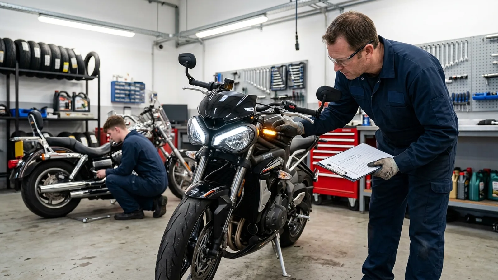 Pre-ITV motorcycle check: no surprises at the official test